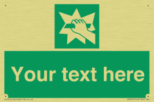 Custom Break Glass Sign